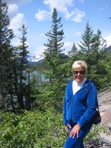 Barbara at Glacier National Park