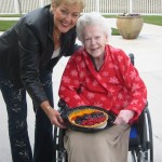 My mother and me at her 89th Birthday