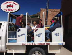 Our "tour bus"--made for a really rough ride on the mountain paths!
